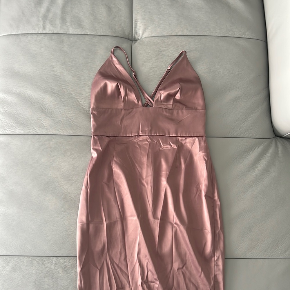 Silk mauve dress